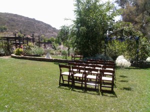 Ceremony and reception area