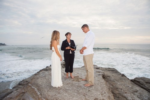 Sometimes the ocean is the perfect simple backdrop (Birdrock, La Jolla). Photo by Phil DeFalco